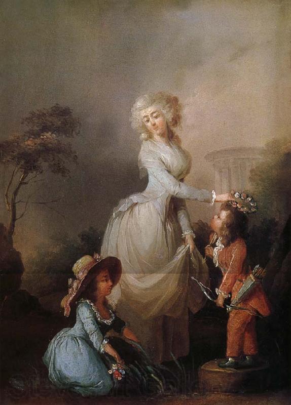 Louis-Leopold Boilly La Preference maternelle France oil painting art